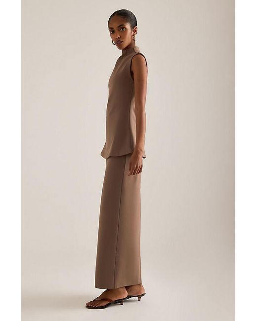 Odd Muse Natural Slim Maxi Skirt