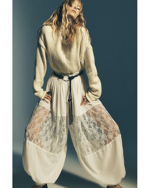 Forever That Girl Blue Lace Balloon Trousers
