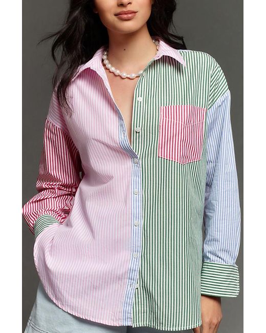 Maeve Multicolor The Bennet Buttondown Shirt By : Mixed Stripe Edition