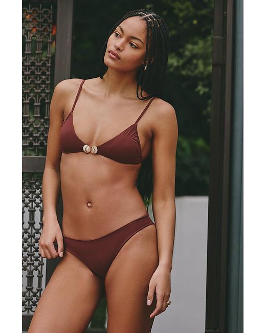 MALAI Black Cleo Triangle Bikini Top