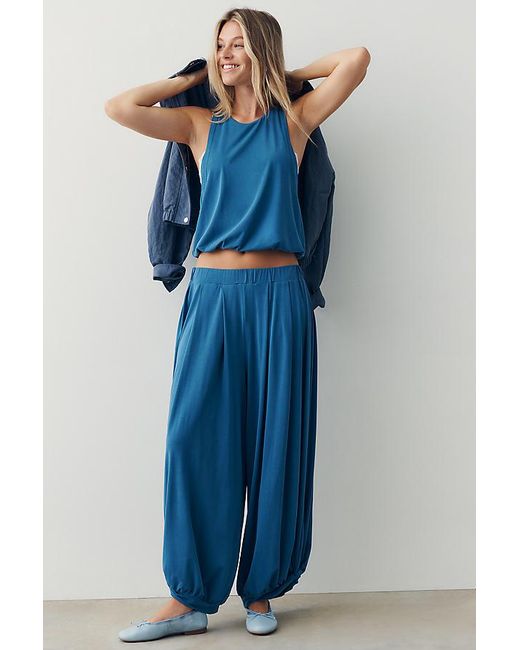Daily Practice Blue Bubble Twist Tank Top