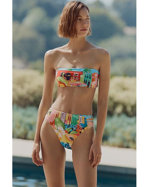 Seafolly Gray High-Rise Bikini Bottoms