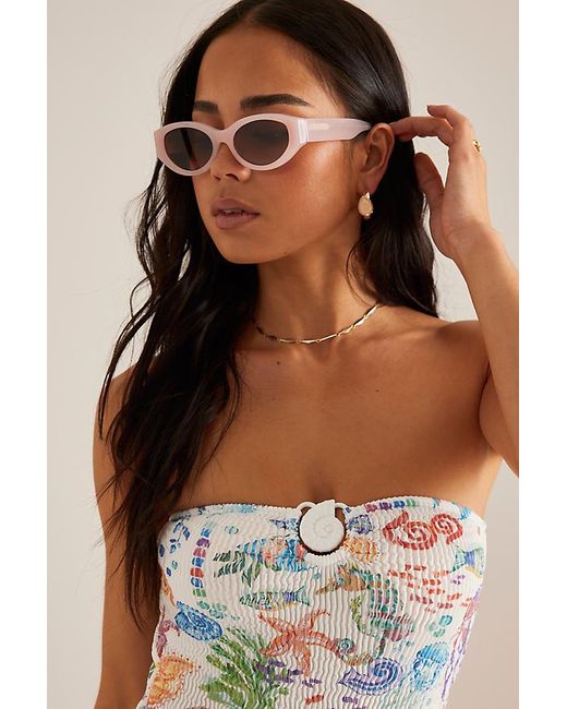 Cleonie Swim White Bay Maillot Bandeau One-Piece Swimsuit
