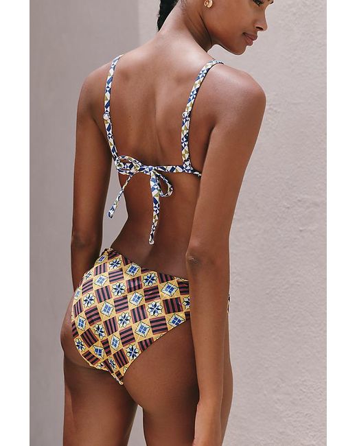 Celandine Brown Sheena Grommet Bikini Top