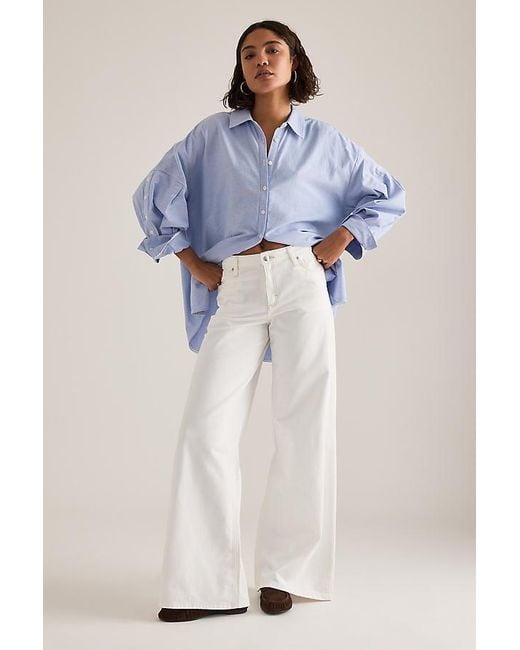 Lee Jeans Natural Hope Mid-Rise Wide-Leg Jeans