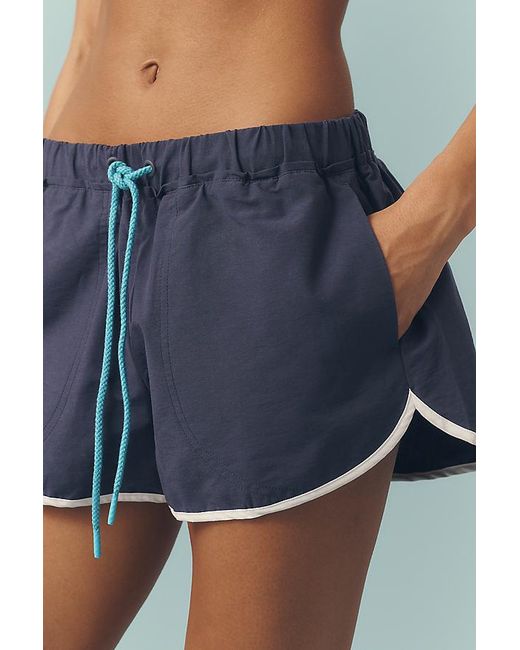 Daily Practice Blue Drawstring Shorts