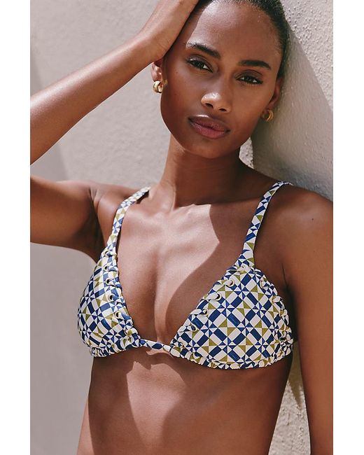 Celandine Brown Sheena Grommet Bikini Top