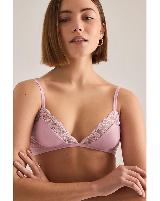 Calvin Klein Pink Unlined Triangle Bra