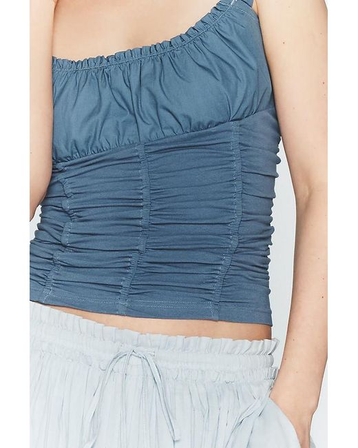 Maeve Blue Cassis Ruched Cami