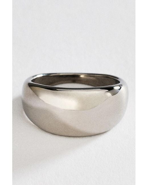 By Anthropologie Metallic Water-Resistant Dome Ring
