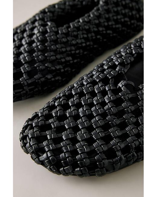 Matisse Black Woven Flats