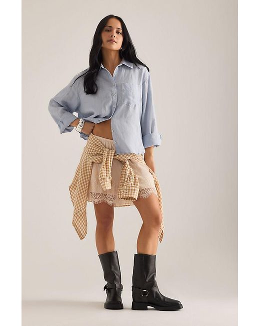 Maeve Gray The Shrunken Bennet Linen Buttondown Shirt By