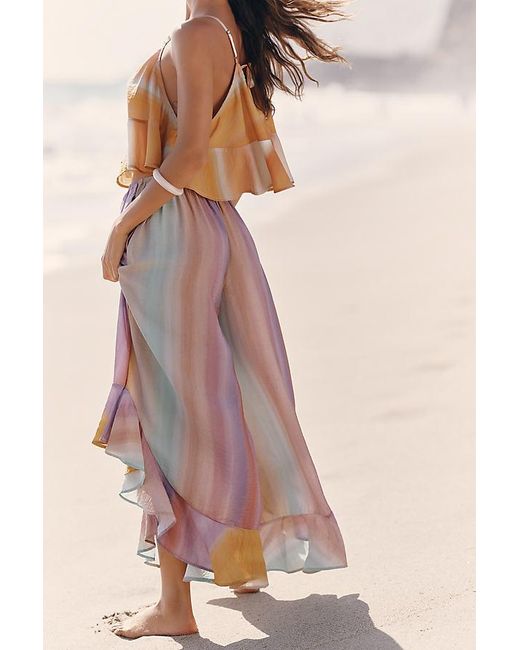 Celandine Multicolor Ruffle Harem Pants