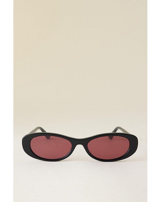 By Anthropologie Natural Slim Oval Sunglasses