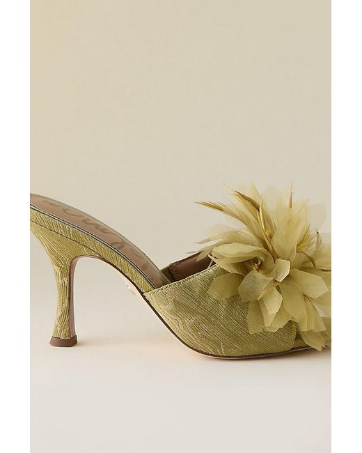 Sam Edelman Natural Jace Embellished Mule Heels