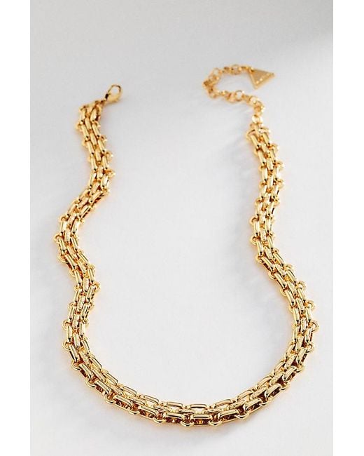 By Anthropologie Metallic Statement Chain Necklace