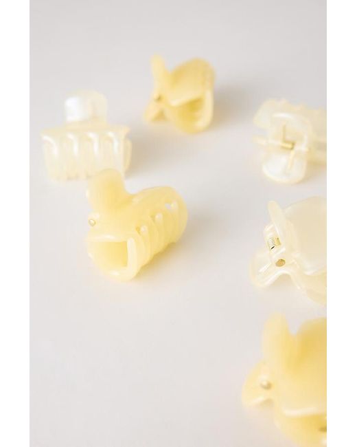Kitsch Natural Mini Cloud Claw Clips, Set Of 8