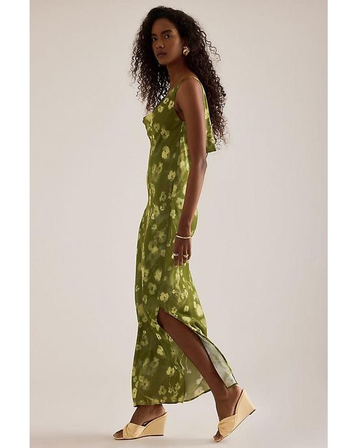 SELECTED Green Giona Cami Cowl-Neck Maxi Dress