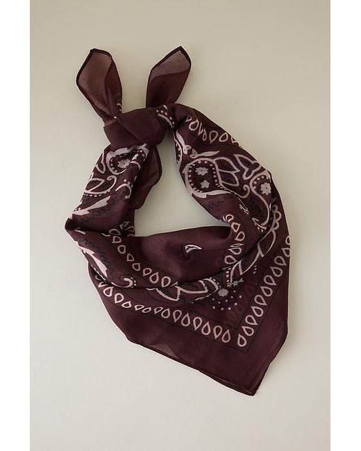 Anthropologie Blue Cotton Bandana Headscarf