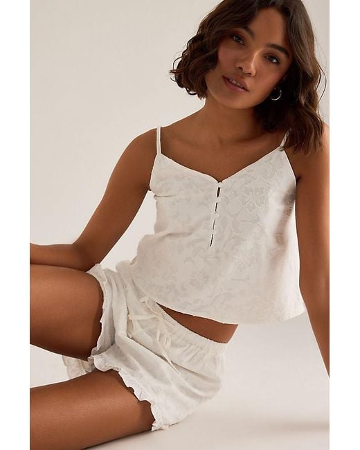 Meeka Natural Isabella Cami & Shorts Pyjama Set