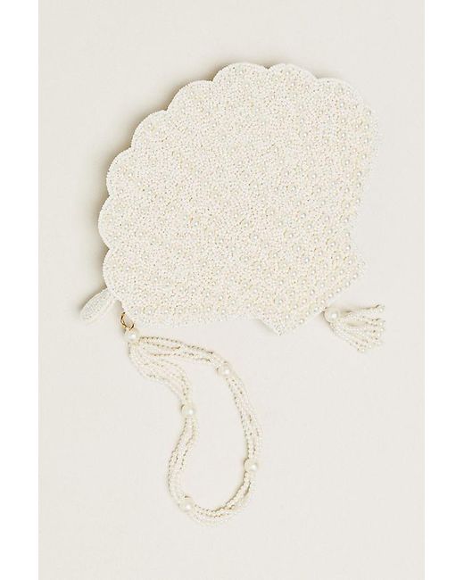 Maeve Natural Beaded Icon Crossbody Bag