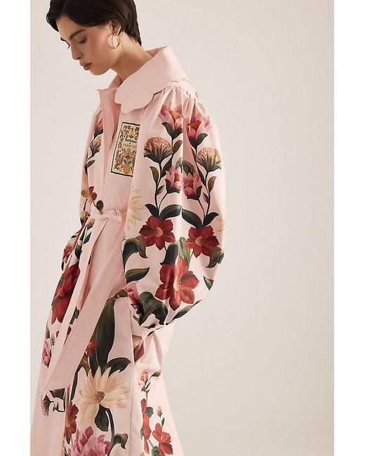 BARBOUR X FARM RIO Natural Bromelia Duster Coat
