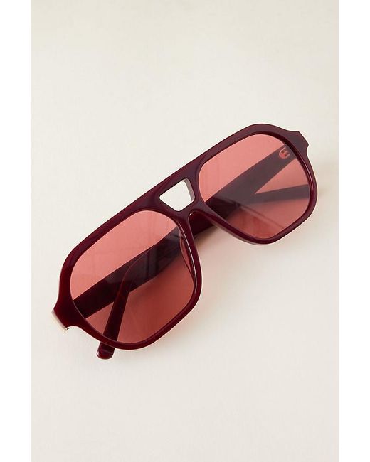 By Anthropologie Pink Classic Aviator Sunglasses