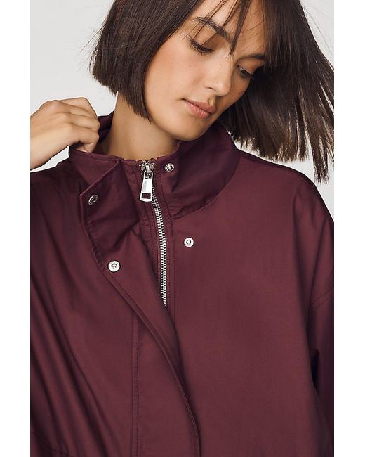 Maeve Red Oversized Lightweight Jacket