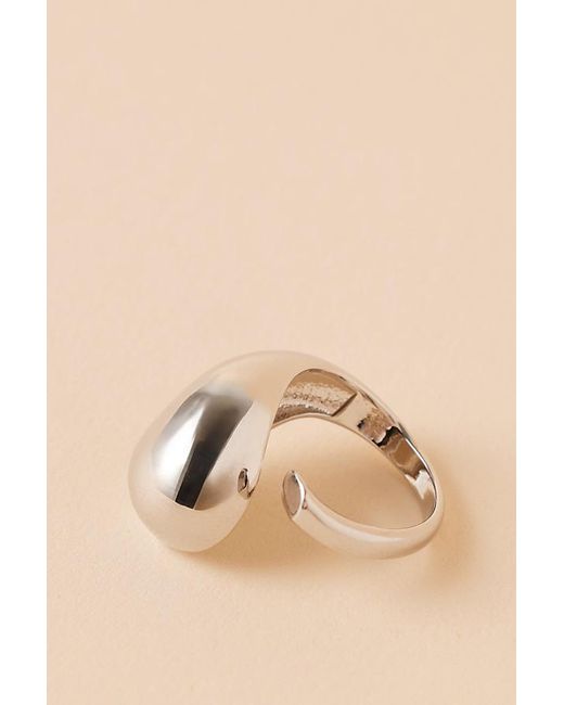 Anthropologie Natural Chunky Abstract Ring