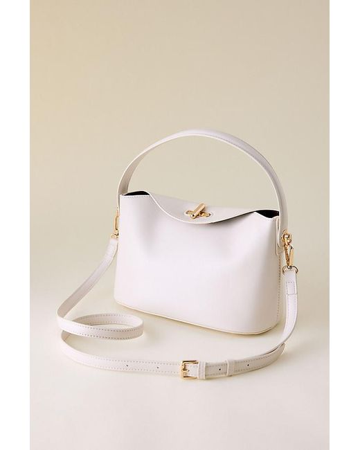 Melie Bianco Natural Lana Faux-Leather Shoulder Bag