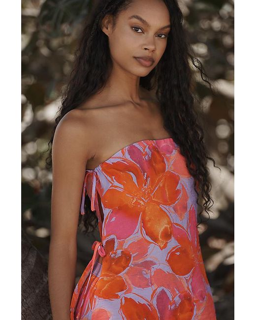 Hutch Pink Nixie Strapless Cover-Up Top