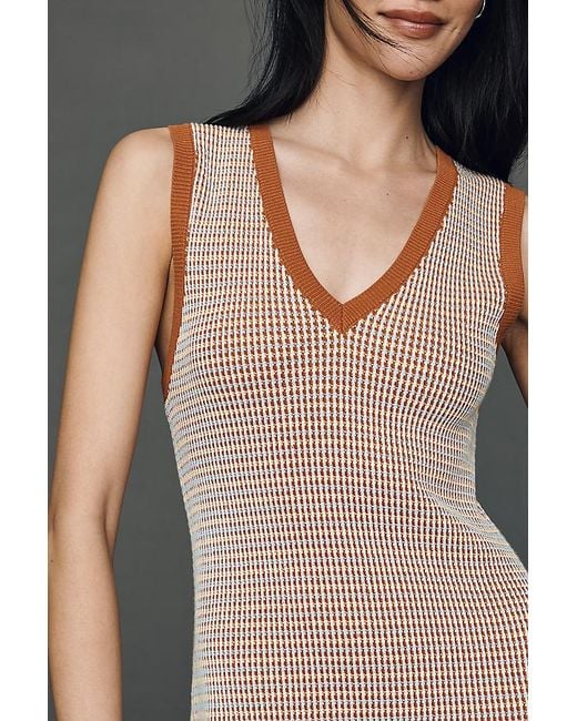 Varley Black Albane Sleeveless Cotton Midi Dress
