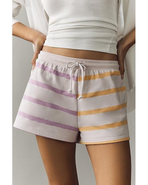 Daily Practice Gray Cotton Colourblock Shorts