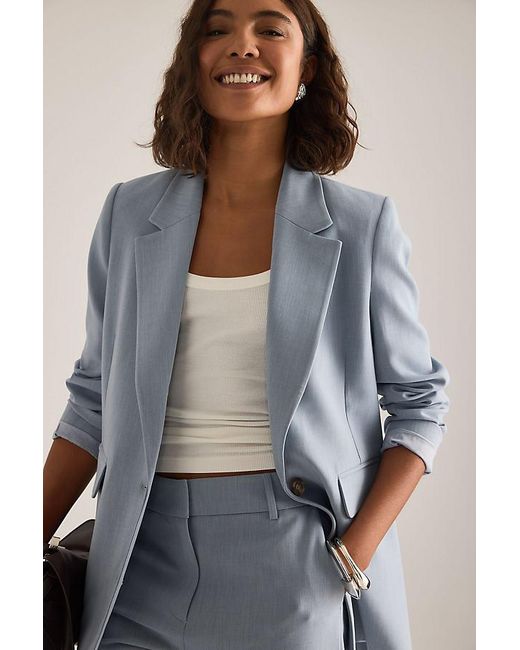SELECTED Gray Rita Oversized Blazer