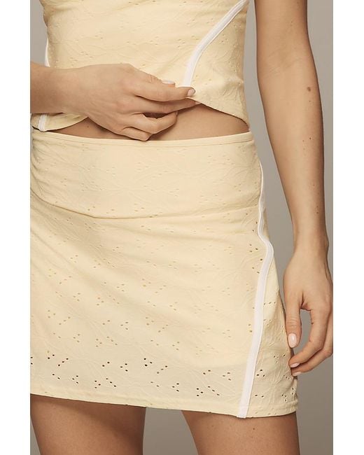 Daily Practice Natural Eyelet Skort