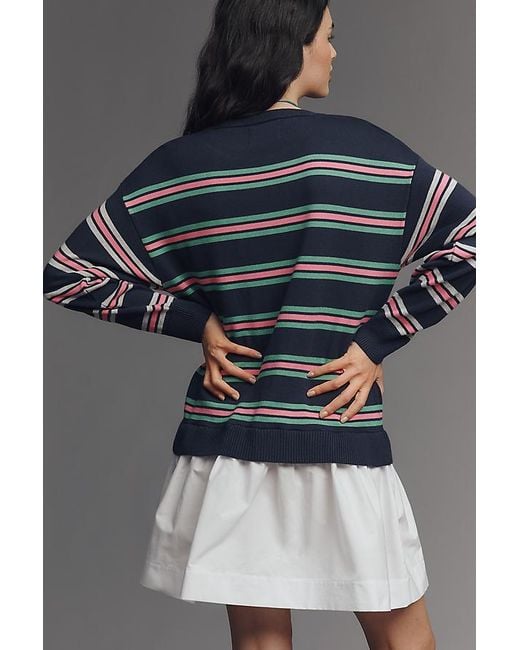 Maeve Gray Twofer Long-Sleeve Drop-Waist Mini Dress