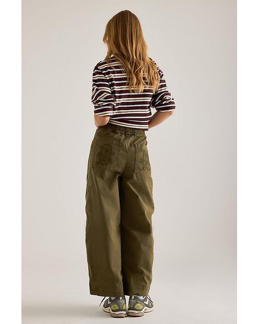 Damson Madder Natural Felix Twill Barrel Cargo Pants