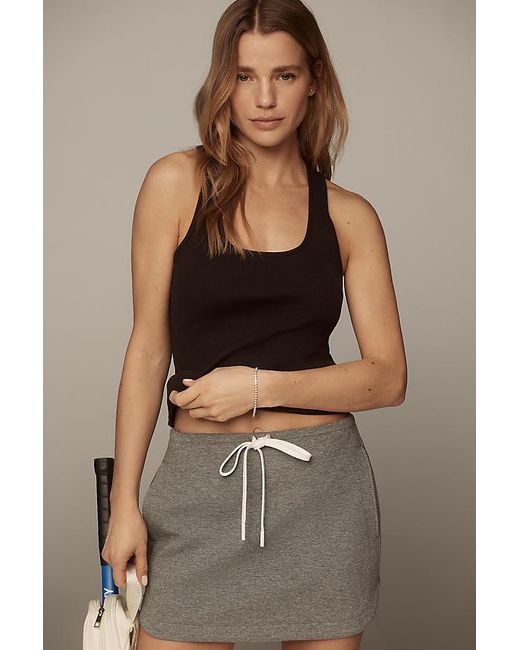 Daily Practice Brown Cotton Knit Tank Top