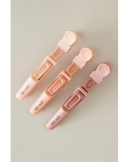 Kitsch Natural No Slip Crocodile Clips, Set Of 3