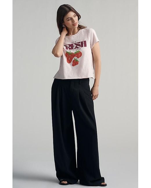 Maeve Multicolor Cotton Farm Fresh Graphic T-Shirt