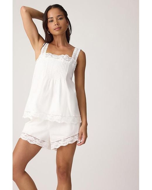 Faithfull The Brand White Cristina Cotton Babydoll Top