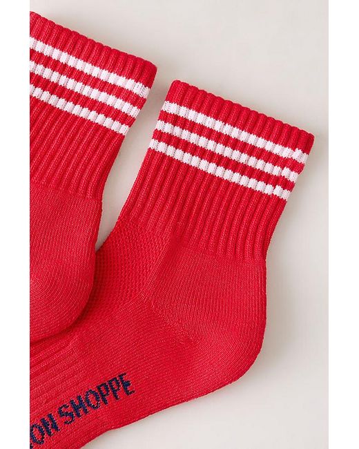 LE BON SHOPPE Red Girlfriend Socks