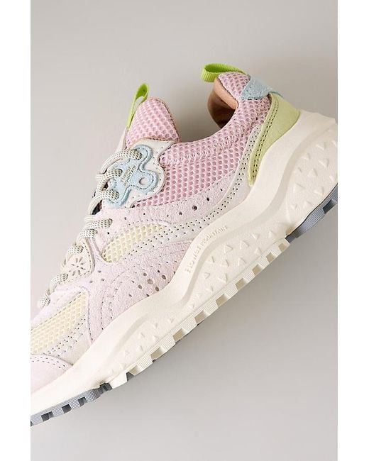 Flower Mountain Pink Wave Trainers