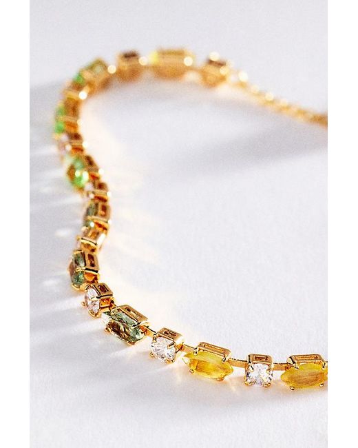 Maeve Green Crystal Tennis Bracelet