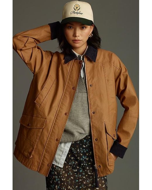 Pilcro Brown The Heritage Barn Jacket By