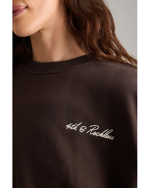 4th & Reckless Brown Fillipa Sweatshirt
