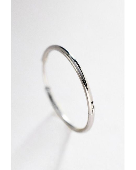 By Anthropologie White Water-Resistant Hoop Earrings