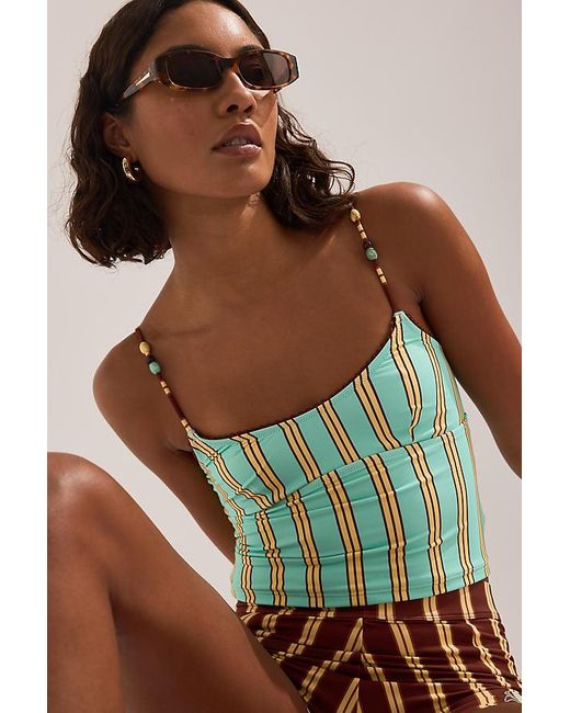 By Anthropologie Brown Rectangle Sunglasses