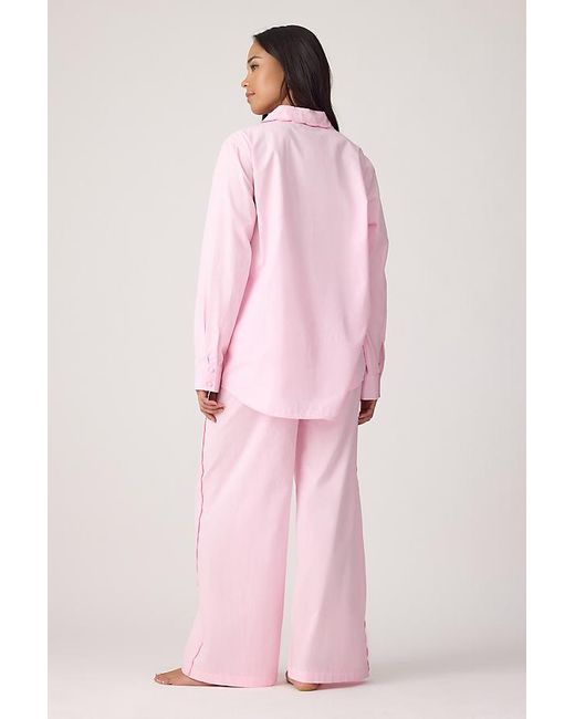 It's 9pm Pink Ariel Long Scallop Pyjama Set