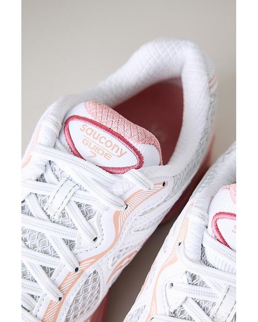 Saucony Pink Progrid Guide 7 Trainers